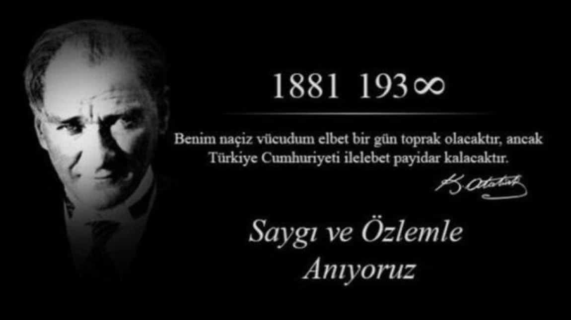 10 Kasım Atatürk'ü Anma Programımız.